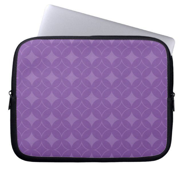 Lila Shippo mönster Laptop Sleeve (Framsidan)