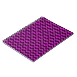 Lila sicksack-glitter anteckningsbok