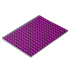 Lila sicksack-glitter anteckningsbok