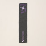 Lila Silhouette Cute CheerLedare Sjal<br><div class="desc">🥇 EN ORIGINAL COPYRIGHT DESIGN AV Donna Siegrist, ENDAST TILLGÄNGLIG PÅ ZAZZLE! Cheerledare Scarves redo för dig att personifiera. Gör en underbar gåva till en cheeraker-ledare. Finns i flera färg. NOTE: FÖRÄNDRA ENDAST MALLAREALERNA SOM BEHÖVS! 😀 Vid behov kan du ta bort texten och börja lägga till spelar ingen roll...</div>
