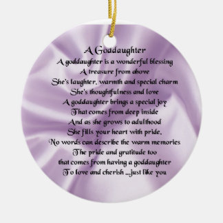 Lila silkeGoddaughter Julgransprydnad Keramik