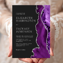 Lila Silver Agate Bröllop