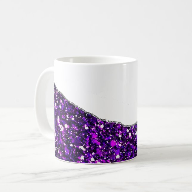 Lila Silver Agate Kaffemugg (Framsida vänster)