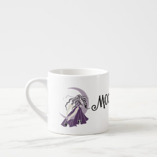 Lila Silver Måne Goddess Espressomugg