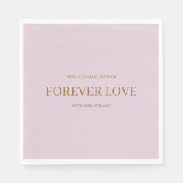 Lila Simple Bröllop Napkins Pappersservett