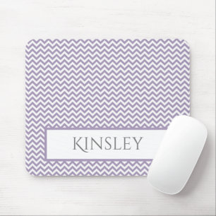 Lila Simple Chevron Personlig Mouse Pad Musmatta