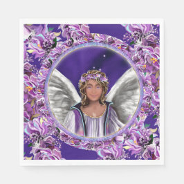 Lila själsapkins pappersservett