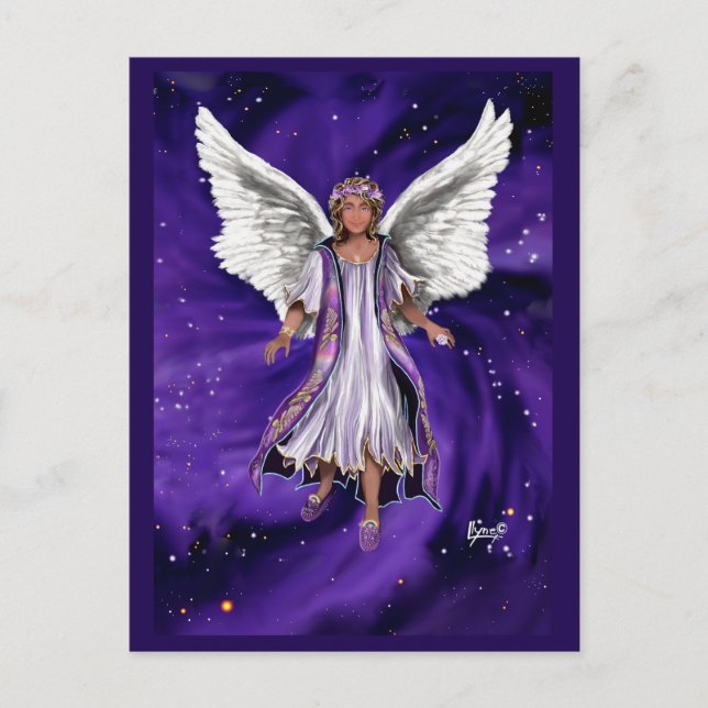 Lila Själv Postkort Vykort (Framsida)