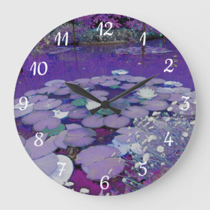 Lila Sjö Dreaming Clock Stor Klocka
