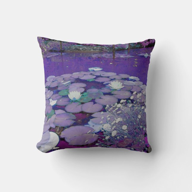 Lila Sjö Dreaming Kudde (Framsida)