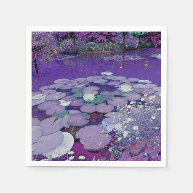 Lila Sjö Dreaming Pappersservett (Framsidan)