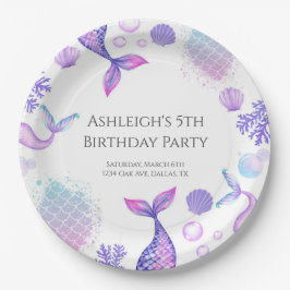 Lila Sjöjungfru Födelsedagsfest