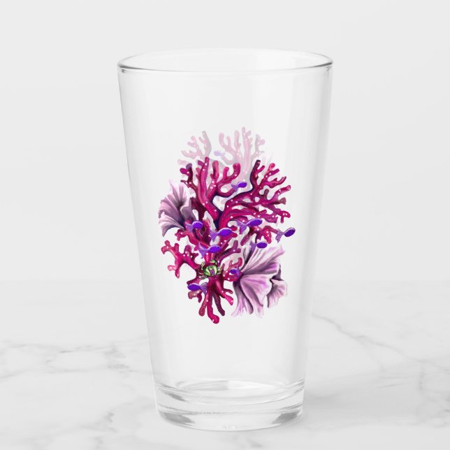 Lila sjöjungfru glas (Framsida)