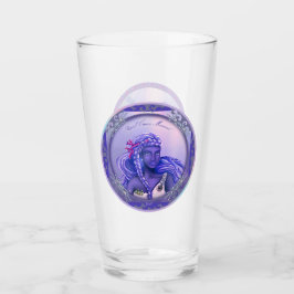 Lila sjöjungfru glas