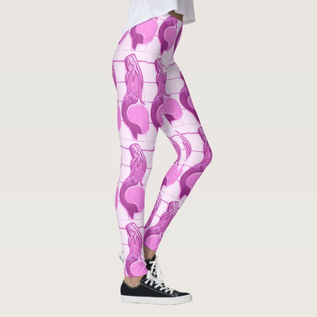 lila sjöjungfru leggings (Höger)