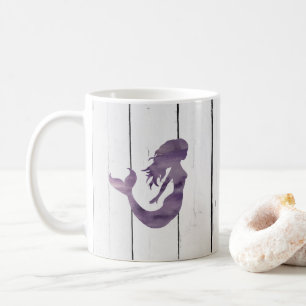 Lila Sjöjungfru Painting Coffee Mugg