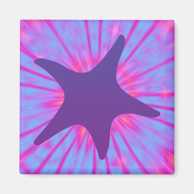 Lila Sjöstjärna Magnet (Framsidan)