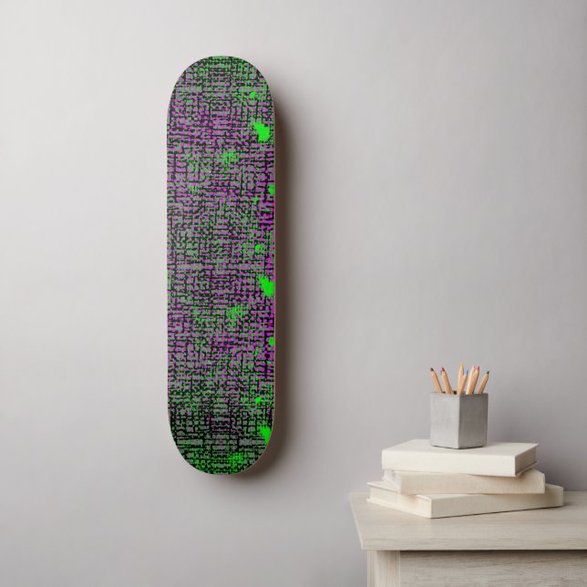 Lila Skateboard (Väggkonst)
