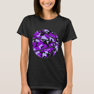 Lila Sketll Camo - Lila Camouflage Sketll T Shirt