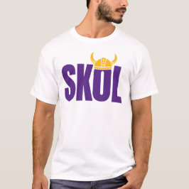 Lila SKOL Fotboll Fan Design T Shirt