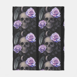 LILA SKULL FLEECEFILT