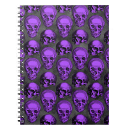 Lila Skull Note bok Anteckningsbok