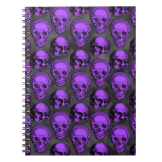 Lila Skull Note bok Anteckningsbok