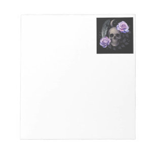 LILA SKULL NOTE PAPPER ANTECKNINGSBLOCK