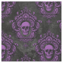Lila Skull och Gothic Mörk Grått