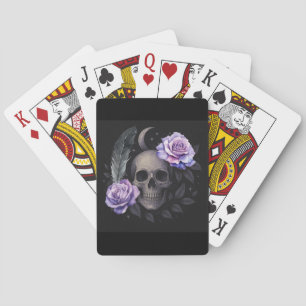 LILA SKULL T-Shirt Casinokort
