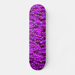 Lila Skulltavla för kamera med skal Skateboard Bräda 20,5 Cm