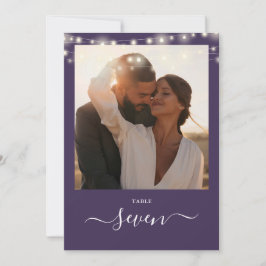 Lila sladdljus Foto Bordskort