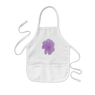 Lila Slår/PopArt-blomma Barnförkläde