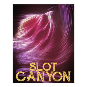 Lila Slot Canyon Rosa Text eller Foto & Text