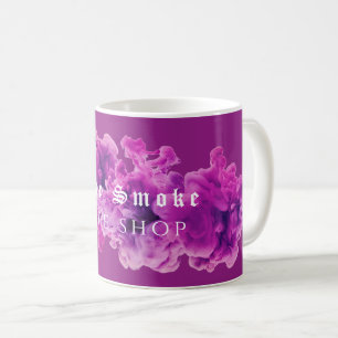 Lila Smoke Vape Shop Business Kaffemugg
