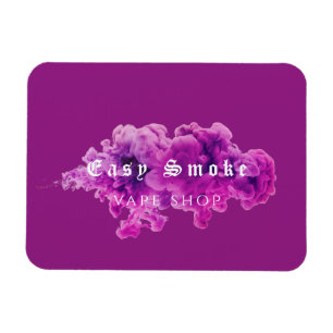 Lila Smoke Vape Shop Business Magnet