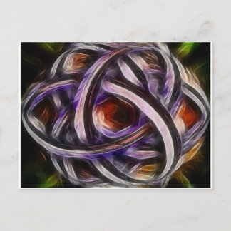 Lila smudge Triquetra Vykort