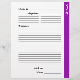 Lila SNACK 2-sidiga mottagarsidor