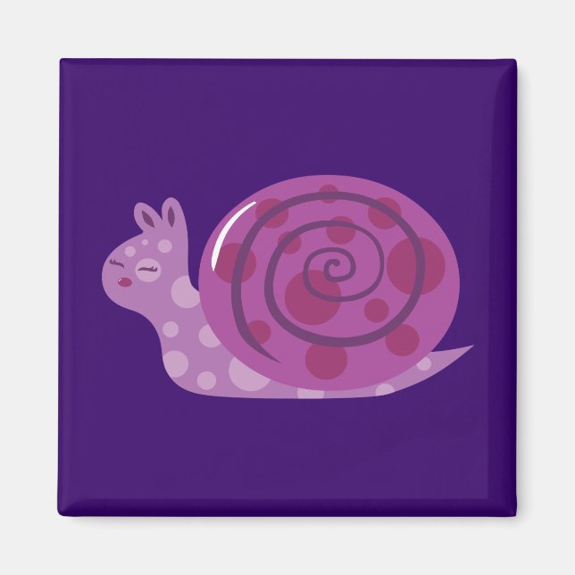 Lila Snigel Magnet (Framsidan)