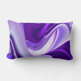 Lila Snö Dream , Abstrakt Fantasy Rainbow Art Lumbarkudde