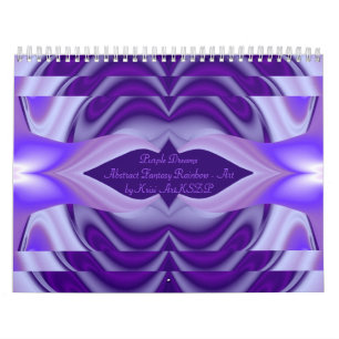Lila Snö Dreams - Abstrakt Fantasy-Art Kalender