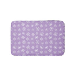 Lila Snowflake Bath Mat Badrumsmatta