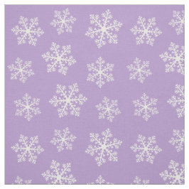 Lila Snowflake Fabric Tyg