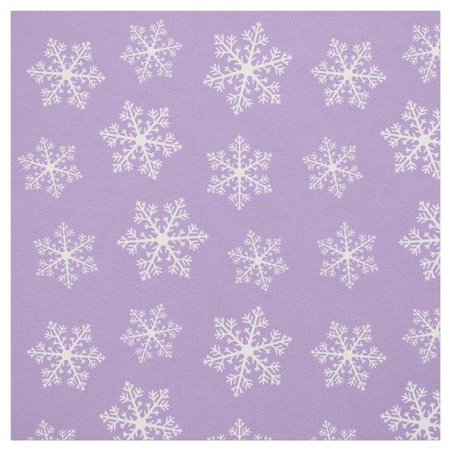 Lila Snowflake Fabric Tyg (Provkarta)