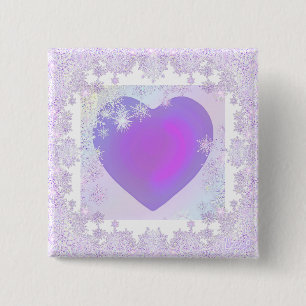 Lila snowflake knapp