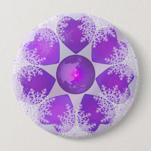 Lila snowflake knapp