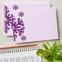 Lila Snowflake Winter Birthday