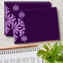 Lila Snowflake Winter Birthday