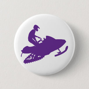 Lila-Snowmobiler Knapp