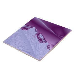Lila Snowy Mountain Trivet Tile Kakelplatta